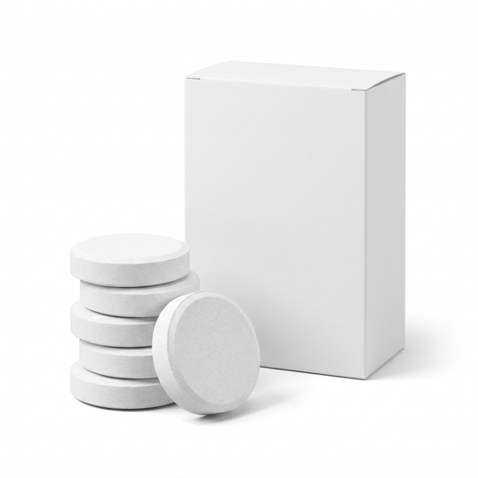Boost effervescent cleaning tablets with box