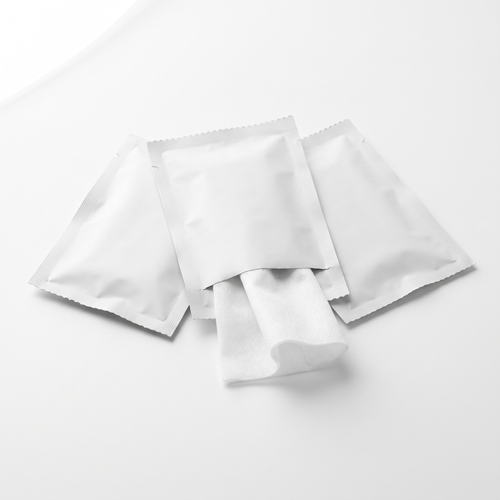 Individually wrapped protective cleaning wipes